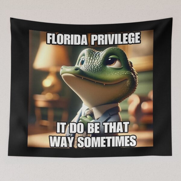 Item preview, Florida Privilege with caption  designed and sold by CroakysCorner.