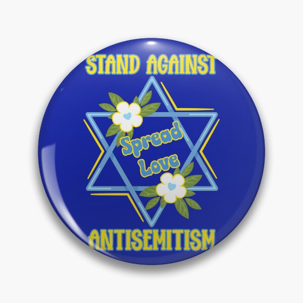 Item preview, Stand Against Antisemitism Spread Love Fight Antisemitism with hearts designed and sold by JoyOfHopeStore.