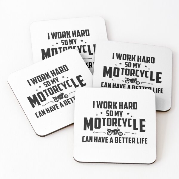 Item preview, I work hard so my motorcycle can have a better life stickers magnets and socks designed and sold by womeninmoto.
