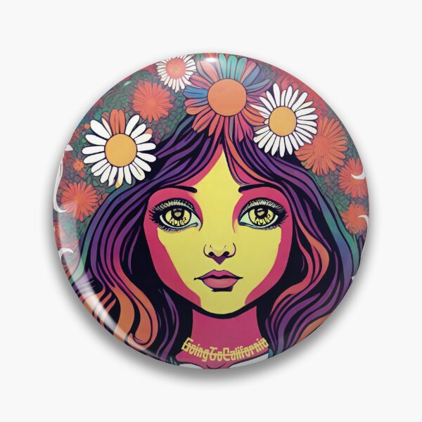Item preview, Retro Zepelin Art Going To California designed and sold by theflandonian.