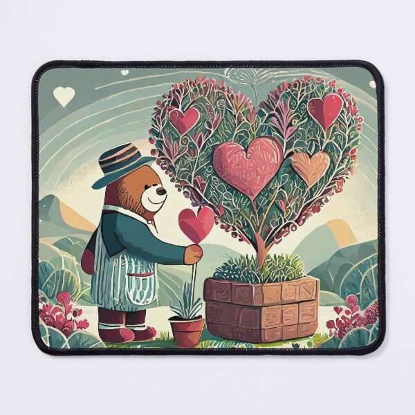 Item preview, Valentine's Day Teddy Bear Gardener designed and sold by omerfdln34.