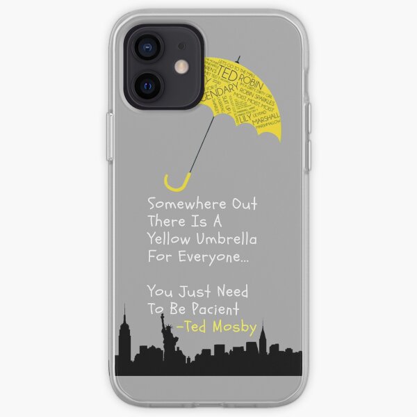 Comment j'ai rencontré votre mère Parapluie jaune Coque souple iPhone