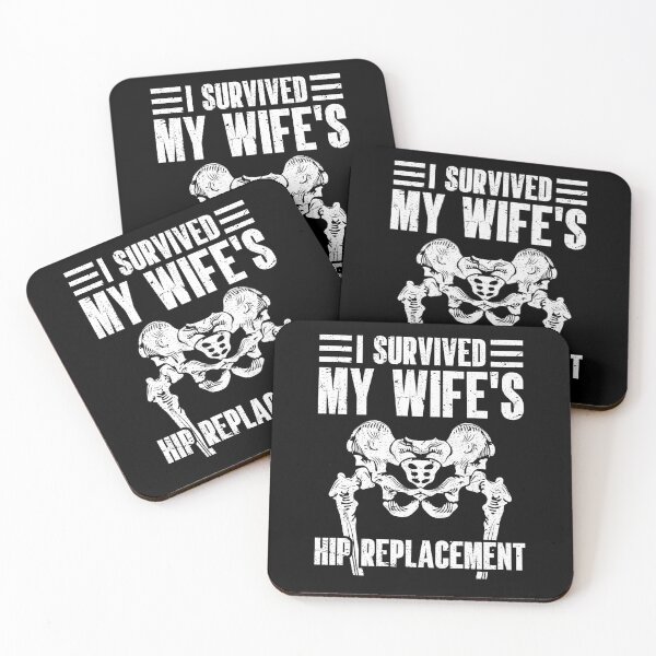 Item preview, I Survived My Wife's Hip Replacement Funny Husband Surgery designed and sold by Sinful Charm.