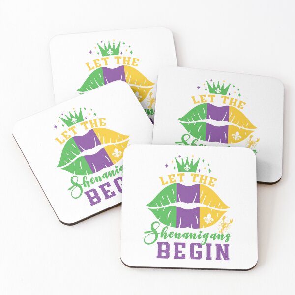 Item preview, Let The Shenanigans BeginTrendy Louisiana Mardi Gras Women  designed and sold by millionair3.