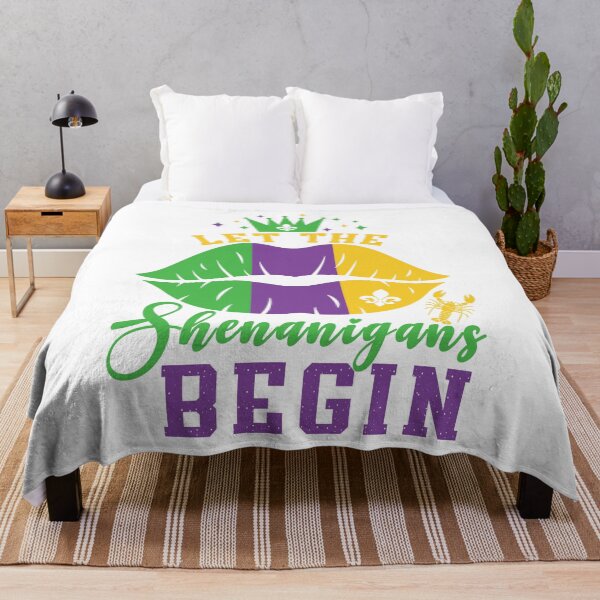 Item preview, Let The Shenanigans BeginTrendy Louisiana Mardi Gras Women  designed and sold by millionair3.