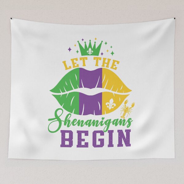 Item preview, Let The Shenanigans BeginTrendy Louisiana Mardi Gras Women  designed and sold by millionair3.