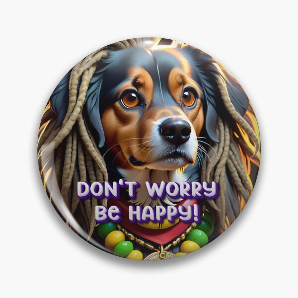 Artikelvorschau, Don't Worry Be Happy Rasta Dog entworfen und verkauft von TheArtOfPat.