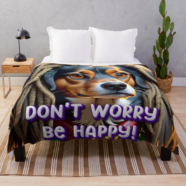 Item preview, Don't Worry Be Happy Rasta Dog designed and sold by TheArtOfPat.