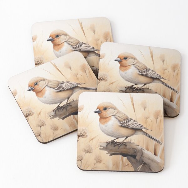 Item preview, red necked bird designed and sold by EstiloHispano.