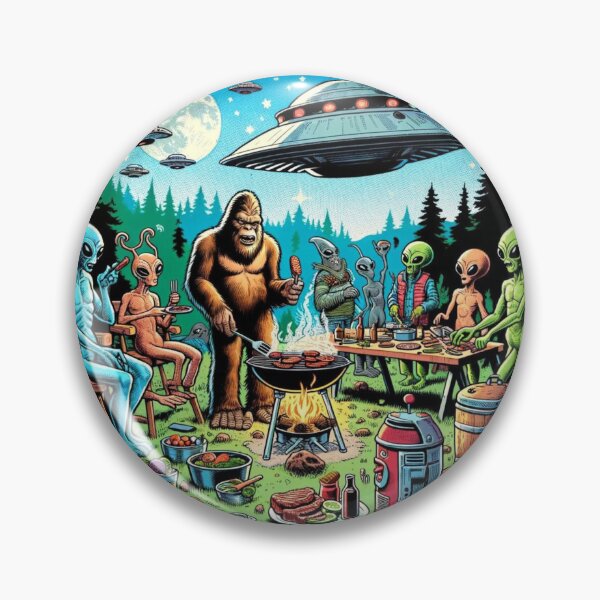 Item preview, Cooking Barbecue | Bigfoot And Aliens | Ufo | Believe designed and sold by ShopCoolStop.
