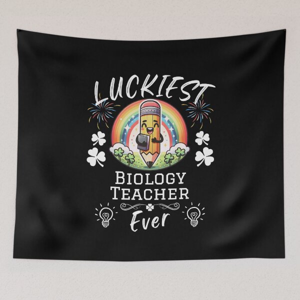 Item preview, Luckiest Biology Teacher Ever designed and sold by Betsytiptoe.
