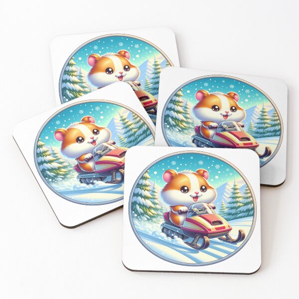 Item preview, Hamster Riding A Snowmobile | Nature | Winter Sports designed and sold by ShopCoolStop.