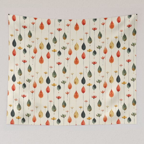 Item preview, Abstract Flowers and Leaves, Artistic and Modern Pattern designed and sold by celiacreatec.