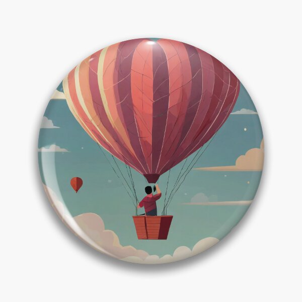 Item preview, Heart Balloon Hot Air Balloonist designed and sold by omerfdln34.