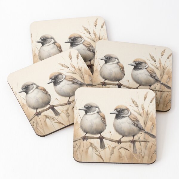 Item preview, two sparrows in love designed and sold by EstiloHispano.