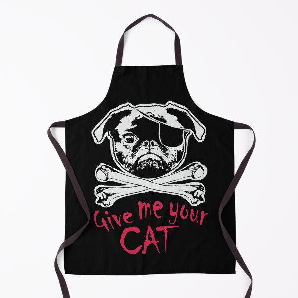 Item preview, PUGGERS OF THE CAT-TIBEAN - Jolly Pugger - Give Me Your Cat - Original version Pirate Pug designed and sold by pelagio.