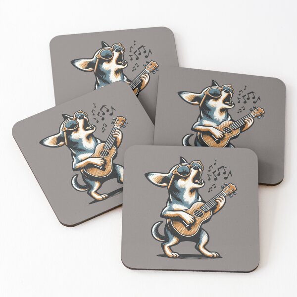 Item preview, Dog Playing Guitar Singing Chihuahua Funny Dog Mariachi designed and sold by d247.