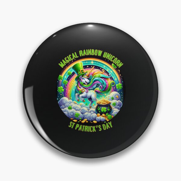 Item preview, Magical Rainbow Unicorn St Patrick's Day Celebration designed and sold by elynne9.