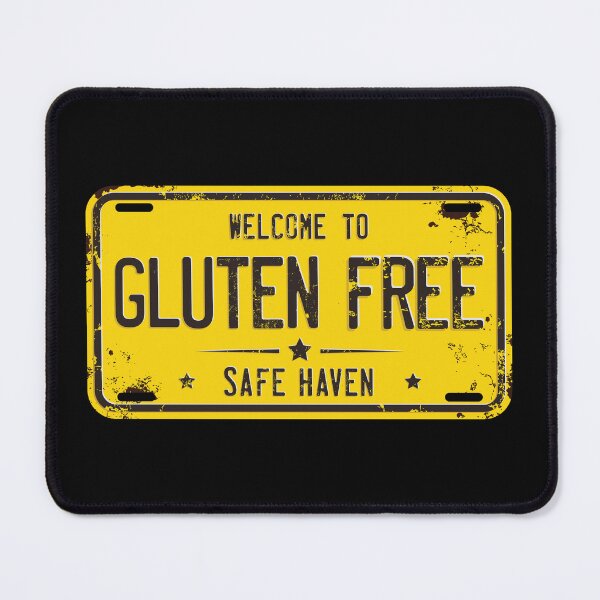 Item preview, "Gluten-fee safe haven" licence plate designed and sold by MyGluteesFree77.