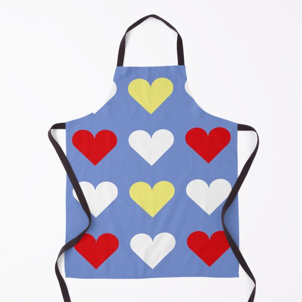 Item preview, Large RED, WHITE, YELLOW and DANUBE BLUE LOVE HEARTS designed and sold by RachelMacht.