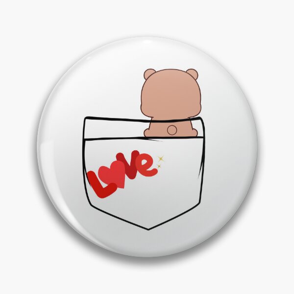 Item preview, Only Love! DuDu Bear in Love Pocket designed and sold by Pandety.