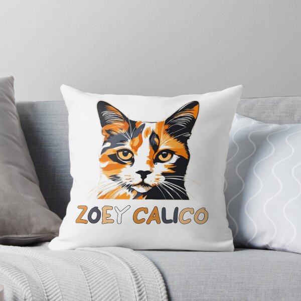 Item preview, Zoey Calico Funny Cat  designed and sold by Moad Fahim.