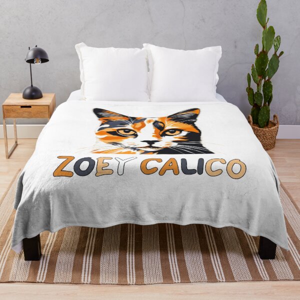 Item preview, Zoey Calico Funny Cat designed and sold by Moad Fahim.