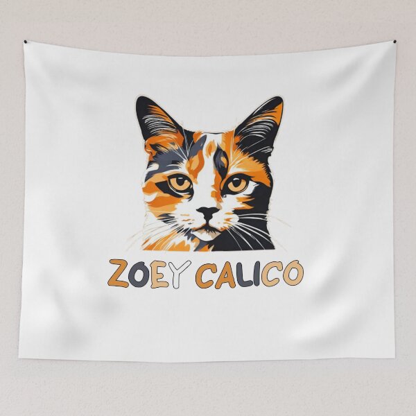 Item preview, Zoey Calico Funny Cat  designed and sold by Moad Fahim.