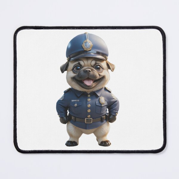 Item preview, Police officer pug dog designed and sold by GiwuArt777.