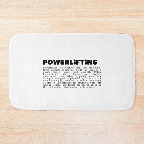 Artikelvorschau, Powerlifting-Bedeutung entworfen und verkauft von Custom-Print.