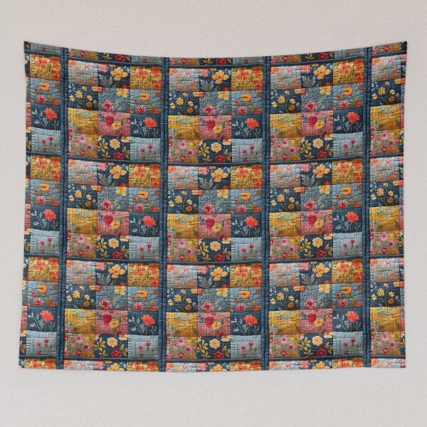 Item preview, Vintage Patchwork Floral Pattern designed and sold by SecretDicer.