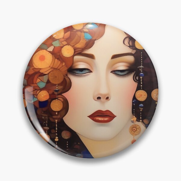 Item preview, A stylish female Portrait inspired by Klimt designed and sold by MissQuiss.