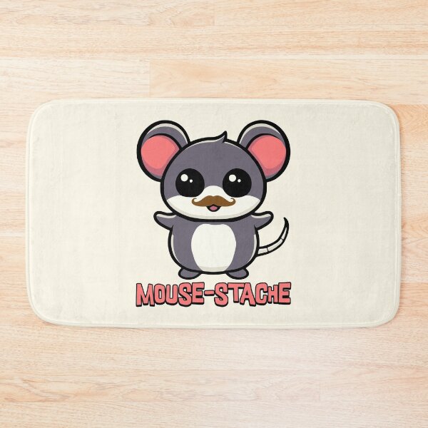 Item preview, Mouse-stache! Cute Mouse Mustache Puns designed and sold by PMCreative.