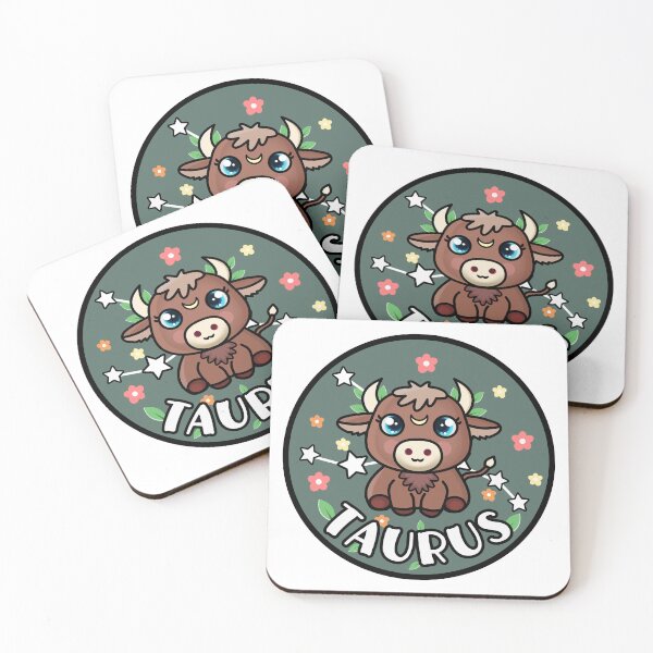 Item preview, Cute Taurus Zodiac Sign designed and sold by rainbowchaseart.