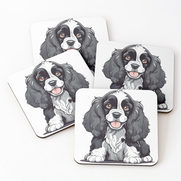 Item preview, Daisy The Cute Watercolor Kawaii Cocker Spaniel dog designed and sold by justpurrfect.