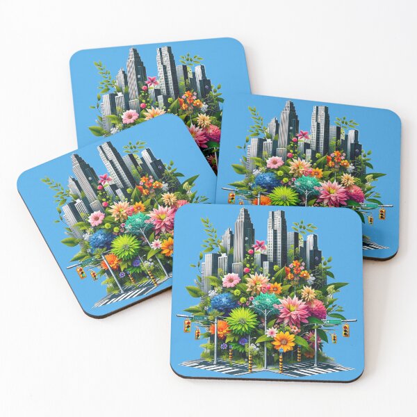 Item preview, Urban Blossom Fusion: Nature Meets Metropolis designed and sold by TriarArt.