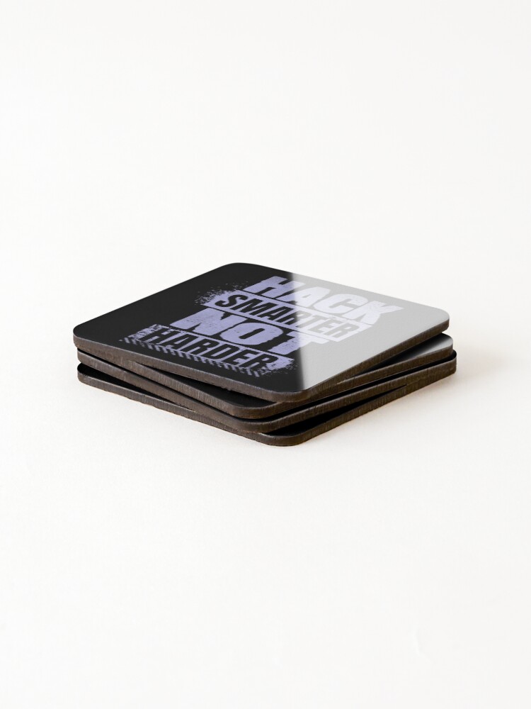 Thumbnail 4 of 5, Coasters (Set of 4), Ethical Hacker Computer Hacking Cybersecurity Coding Hacker Gift designed and sold by Hellsim.