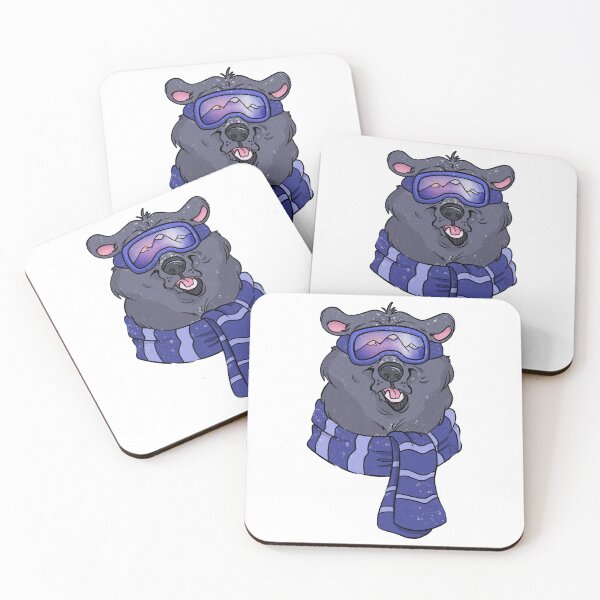 Item preview, Winter Bear Sticker designed and sold by rachelhbrownart.
