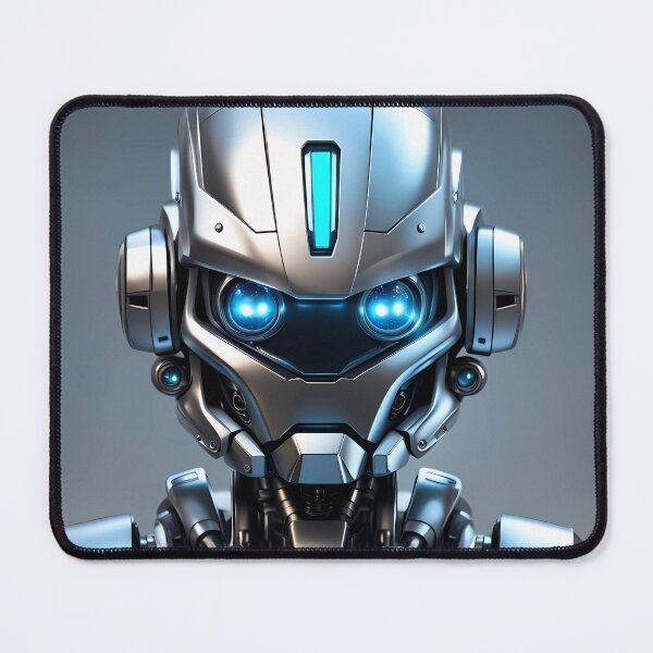 Item preview, Cute metalic chibi robot designed and sold by AICreativeArts.
