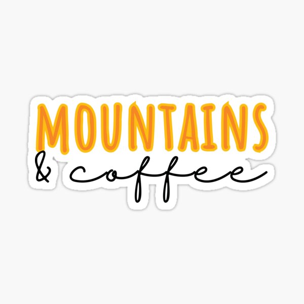 Item preview, Coffee And Mountains - Orange designed and sold by slicksquid.