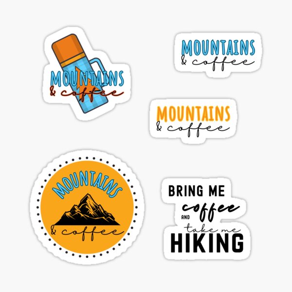 Item preview, Mountains And Coffee Set designed and sold by slicksquid.