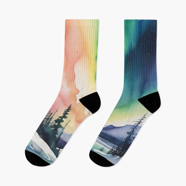 Item preview, Watercolor Northern Lights designed and sold by IAmagineFR.