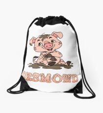 Desmond Piggy Drawstring Bag