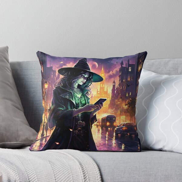 Item preview, Witch with smartphone t-shirt designed and sold by mic108.