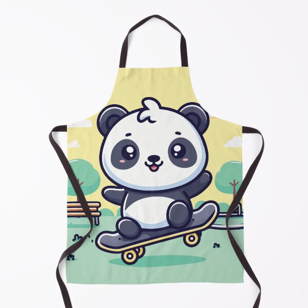 Item preview, charming panda skateboarding designed and sold by Colorful Dreams.