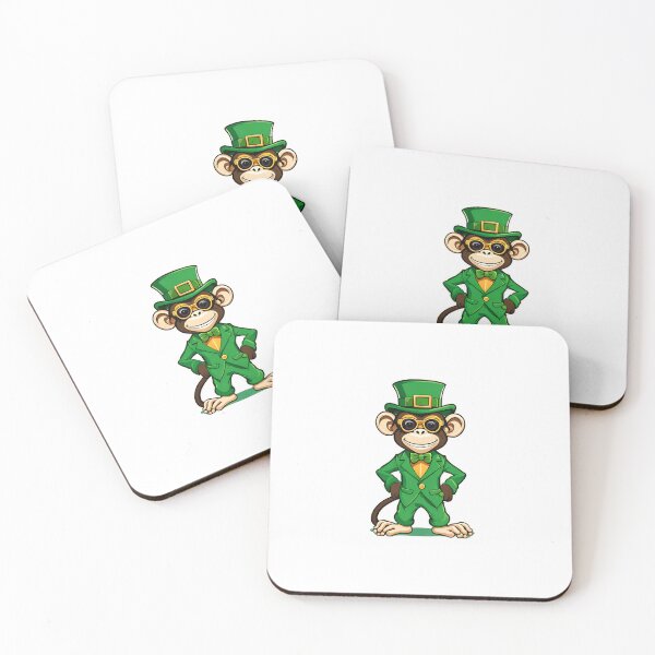 Item preview, St. Patrick's Day Leprechaun Monkey Classic designed and sold by Majestic Paws.