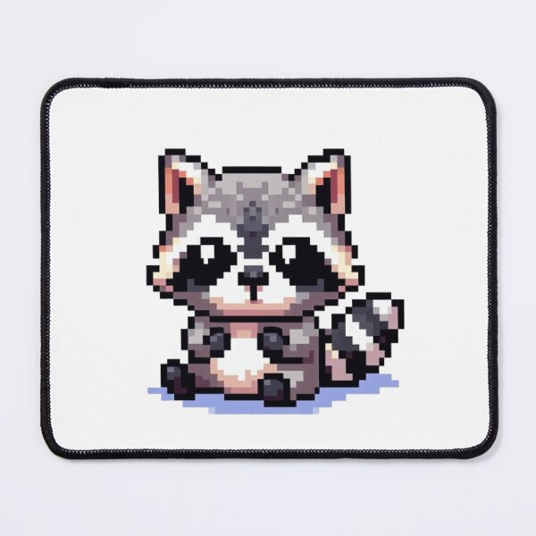 Item preview, Cute racoon with big eyes designed and sold by DakaPixelArt.