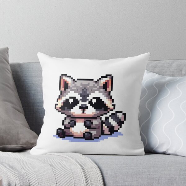 Item preview, Cute racoon with big eyes designed and sold by DakaPixelArt.