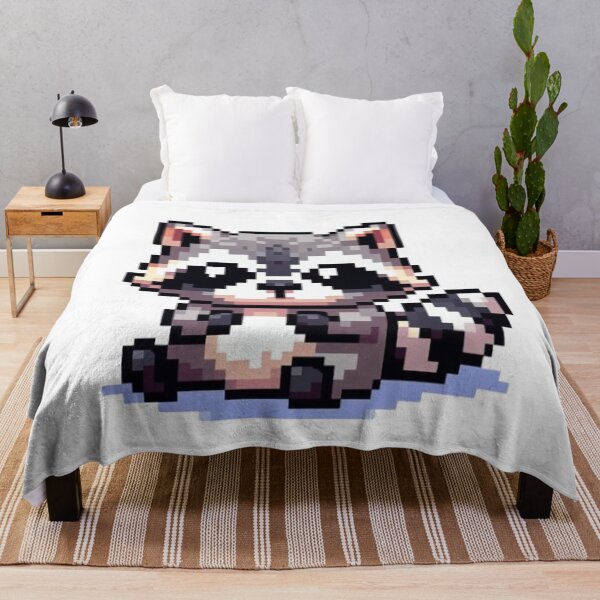 Item preview, Cute racoon with big eyes designed and sold by DakaPixelArt.
