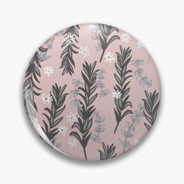 Item preview, Rosemary and thyme on pink - gentle and calm designed and sold by KOUZZA.